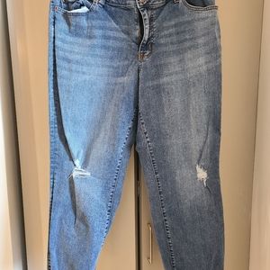 Maurices Distressed Crop Jeans 18W